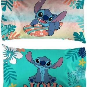 2x Lilo & Stitch Pillowcase, Islan Design Microfiber Standard Size Pillow Cover